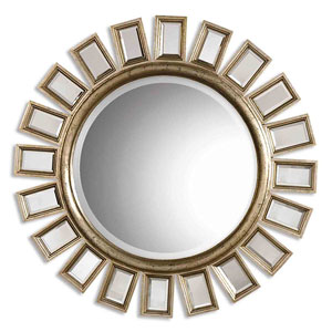 Cyrus Round Silver Mirror